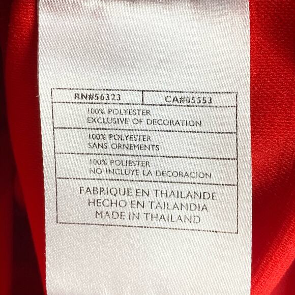 Nike Golf Polo Shirt Dri Fit Athletic Striped Short Sleeve Red White Mens Small - Picture 5 of 9